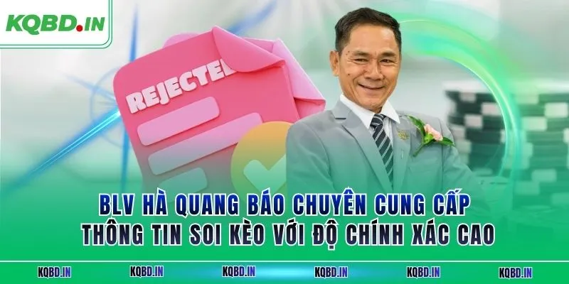 BLV hà quang báo 2 BLV Hà Quang Báo chuyên cung cấp thông tin soi kèo với độ chính xác cao
